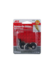 ACE Screw On Glides With Threaded Stem 4Pcs