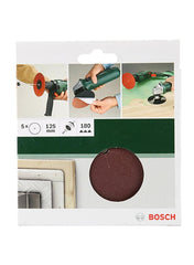 G180 Sanding Sheet 125 Mm Pack Of 5 Red