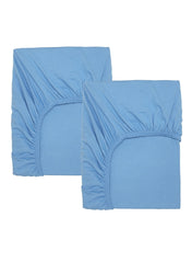 Fitted Sheet For Cot Light Blue 60x120cm