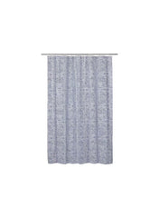 Shower Curtain White Blue 180x200cm
