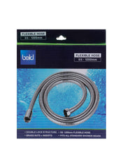 Bold Stainless Steel Flexible Shower Hose 120cm Silver