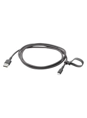 USB A to Lightning Dark Grey Cable