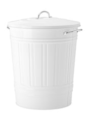 Bin With Lid White Colour 40 L