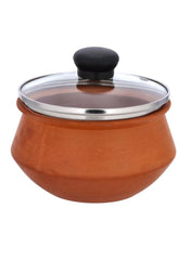 Traditional Cookware Clay Handi W Glass Lid Omcp6028 1 L 15cm