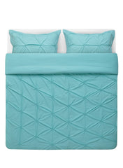 Duvet Cover And 2 Pillow Cases Green Blue 240x220cm And 50x80cm