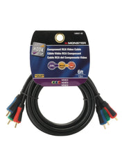 Monster Just Hook It Up Component RCA Video Cable 1.8m