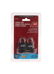 Solid Brass Luggage Lock Pack 20mm 2Pcs