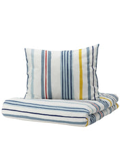 Duvet Cover And Pillow case Stripe Pattern Multi Color 150x200 cm And 50x80 cm
