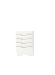Wall newspaper rack white