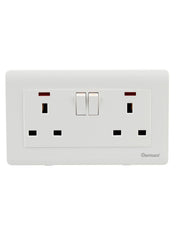 Oshtraco Double Wall Socket W/Neon 13A