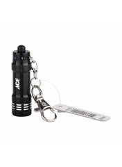 Aluminum Battery Operate LED Flashlight Keychain 15.5x5.5cm