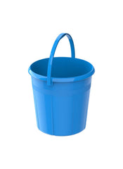 Dx Round Plastic Bucket W Handle Light Blue 20L