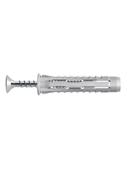 Nylon And Steel Universal Wall Plug And Screw Pack 8 x 40mm 30Pcs