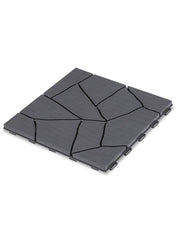 Plastic Deck Tile Pack 30 X 30 X 1.4 Cm 10 Piece