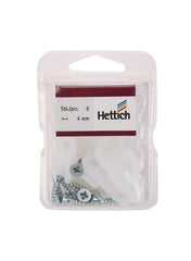 Hettich Glider For Floor Profile Pack Of 6 White