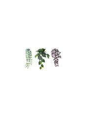Artificial Plant With Wall Holder In Outdoor Green Lilac
