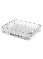 Cavalla Glass Ribbed Effect Soap Dish 80 x 20 mm