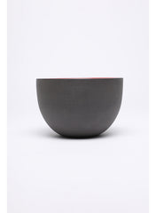 Stoneware Dip Bowl, Grey/Orange