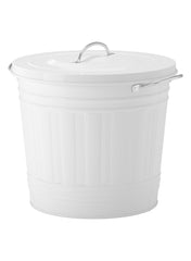 Bin With Lid White Colour 16 L