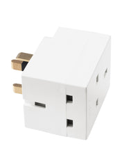 Koppla 3 Way Adaptor Plug White