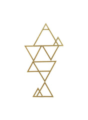 Arlind Metal Wall Decor Gold 51 X 97 Cm