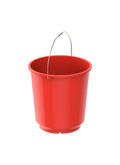 Ex Round Plastic Bucket W Steel Handle Red 20L