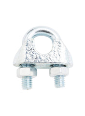 Diall Zinc-Plated Steel Wire Rope Clamp Pack 90 x 6mm 2Pcs