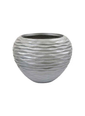 Wave Fiber Glass Bowl Planter 30x25cm
