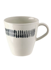 Mug White Patterned 32 Cl