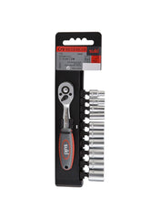 Suki Ratchet Socket Wrench Set 6.3mm Pack Of 11
