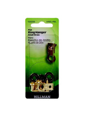 Hillman AnchorWire Large Flat Steel Ring Hanger Pack 4Pcs