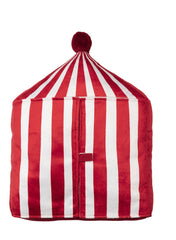Cushion Circus Tent Shape Red White 48x37cm
