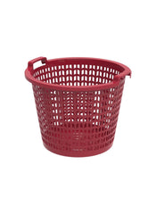 Wide Plastic Laundry Basket 45 L Dark Red