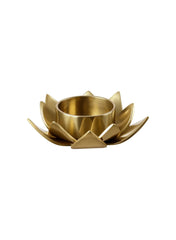 Tealight Holder Gold Colour Lotus 3cm