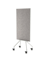 Whiteboard Noticeboard With Castors White 70x180cm