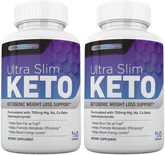 Pack Of 2 Ultra Slim Keto Dietary Supplement - 60 Capsules