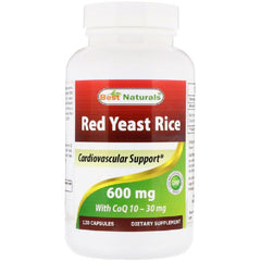 Red Yeast Rice 600Mg Dietary Supplement - 120 Capsules