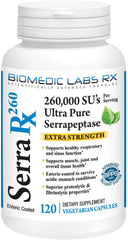 Ultra Pure Serrapeptase Dietary Supplement - 120 Capsules